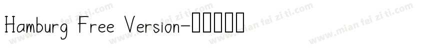 Hamburg Free Version字体转换